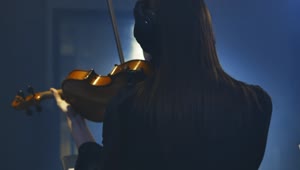 Free Stock Video Young Female Violinist Playing In A Recording Studio Live Wallpaper