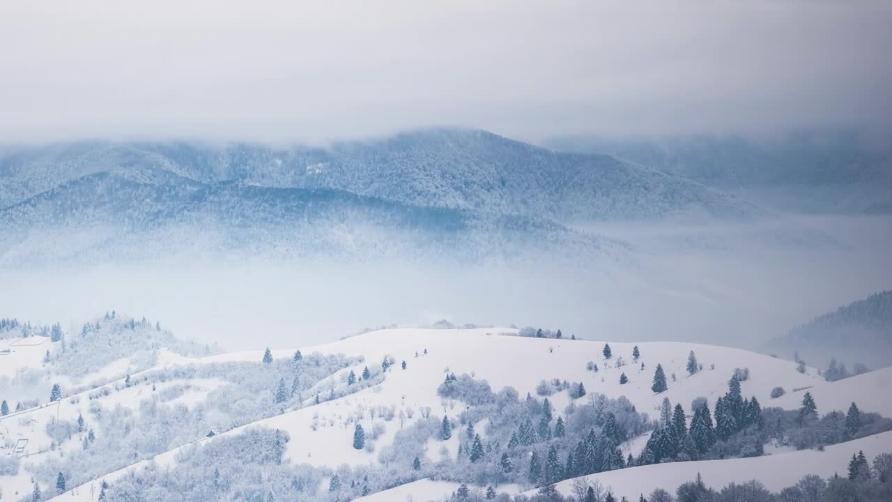 Download Free Stock Video Winter Storm In Snowy Mountains Live Wallpaper