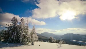 Free Stock Video Winter Mountains And The Sunny Sky Live Wallpaper