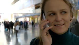   Stock Footage Woman Calling A Friend From A Train Station Live Wallpaper