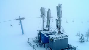   Stock Footage Winter Mountain Communications Base Station Live Wallpaper