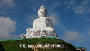  Stock Footage White Buddha Monument Live Wallpaper