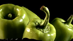   Stock Footage Wet Green Chili Peppers Advertising Concept Live Wallpaper