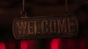   Stock Footage Welcome Sign Moving Live Wallpaper