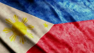   Stock Footage Weathered Flag Of The Philippines Live Wallpaper