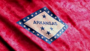   Stock Footage Waving Red Flag Of Arkansas Live Wallpaper