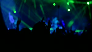   Stock Footage Waving Hands In The Air At A Concert Live Wallpaper