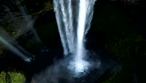   Stock Footage Waterfall In The Mossy Forest Live Wallpaper