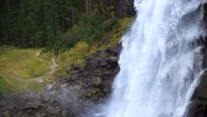   Stock Footage Waterfall In Slow Motion In The Forest Live Wallpaper