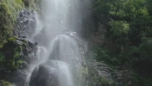   Stock Footage Waterfall In Forest Live Wallpaper