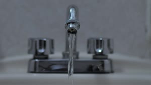   Stock Footage Water Coming Out Of A Tap In A Sink Live Wallpaper