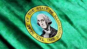   Stock Footage Washington State Flag Waving Live Wallpaper