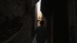   Stock Footage Walking Through The Alleys Of An Ancient City Live Wallpaper