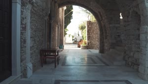   Stock Footage Walking Through An Ancient Castle Live Wallpaper