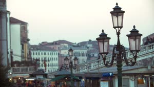   Stock Footage Walking Over A Bridge In Venice Live Wallpaper