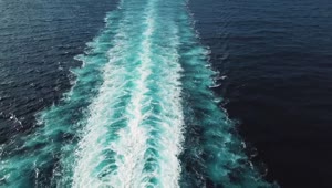   Stock Footage Wake Behind A Large Passenger Ship Live Wallpaper