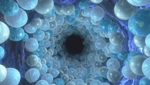   Stock Footage Virtual Tunnel Full Of Spheres Live Wallpaper