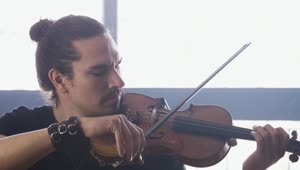   Stock Footage Violinist Playing With Eyes Closed Live Wallpaper