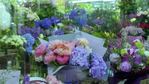   Stock Footage View To The Sideboard Of A Flower Shop Live Wallpaper