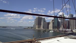   Stock Footage View From The Brooklyn Bridge Live Wallpaper