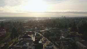   Stock Footage View From Above To Houses In The Suburbs Live Wallpaper