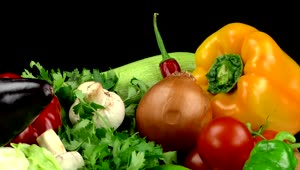   Stock Footage Vegetables With An Advertising Concept Live Wallpaper