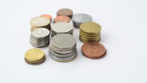   Stock Footage Various Euros Denominations In Coins Live Wallpaper