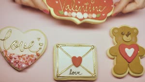   Stock Footage Valentines Day Themed Cookies Live Wallpaper