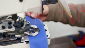   Stock Footage Using A Sewing Machine Live Wallpaper