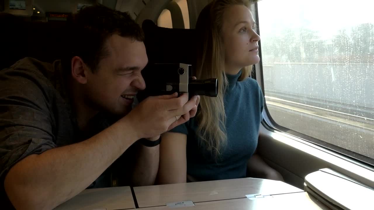 Download   Stock Footage Using A Retro Camera On A Train Live Wallpaper