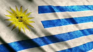   Stock Footage Uruguay Flag Close Up Live Wallpaper