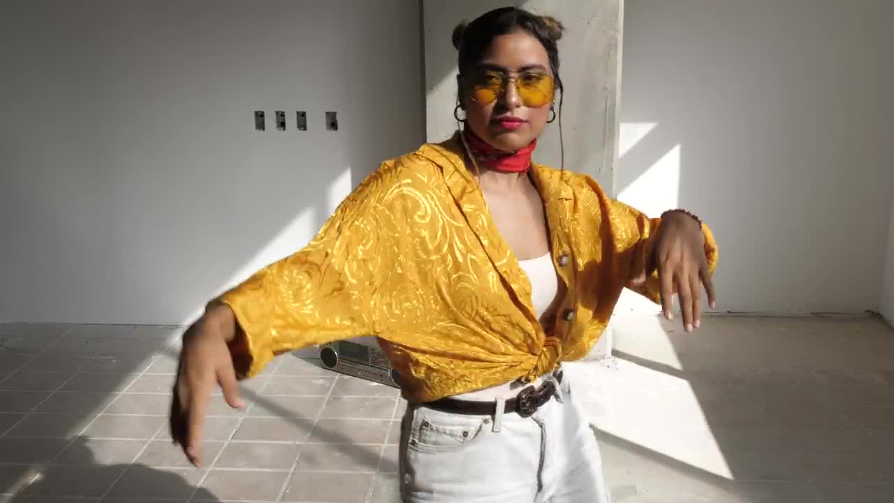 Download   Stock Footage Urban Trendy Woman Dancing Live Wallpaper