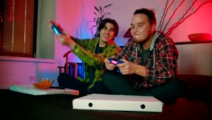   Stock Footage Two Young Men On The Bed Playing Video Games Live Wallpaper