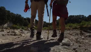   Stock Footage Two People Hiking Live Wallpaper