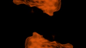   Stock Footage Two Orange Flames On Black Background Live Wallpaper