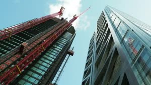   Stock Footage Two Large Buildings Seen From Below Smalllive Wallpaper