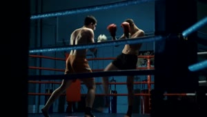  Stock Footage Two Fighters Practicing Boxing On The Ring Live Wallpaper
