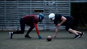   Stock Footage Two American Football Players In Practice Live Wallpaper