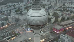   Stock Footage Tv Tower Seen From The Air In The City Of Live Wallpaper