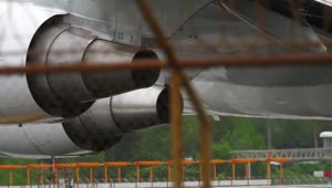   Stock Footage Turbine Of An Airplane In Motion Live Wallpaper