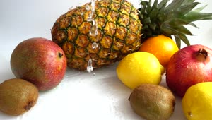   Stock Footage Tropical Fruits And Water Live Wallpaper