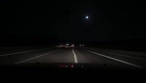   Stock Footage Traveling In The Night By Car Live Wallpaper