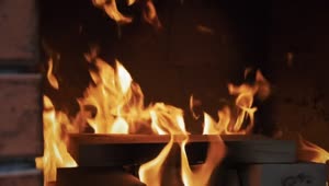 Stock Footage Wood Burning In A Fireplace Live Wallpaper Free
