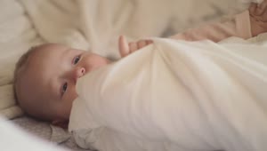 Stock Footage Young Baby Moving Their Bedding Live Wallpaper Free