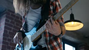 Stock Footage Young Man Playing An Electric Guitar Live Wallpaper Free