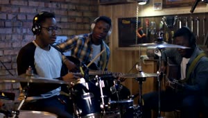 Stock Footage Young Musicians Rehearsing In The Garage Live Wallpaper Free