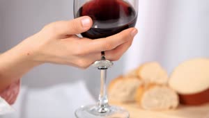 Stock Footage Woman Mixing Red Wine In A Glass Goblet Live Wallpaper Free