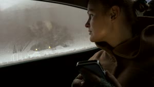 Stock Footage Woman Holding Her Phone In The Car Live Wallpaper Free