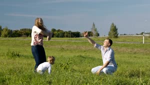 Stock Footage Young Family Playing In The Sun Live Wallpaper Free