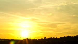Stock Footage Yellow Sky As The Sun Sets Live Wallpaper Free
